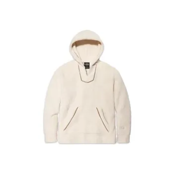 UGG All Gender Sandbar Hoodie Sweatshirt Unisex Cream White