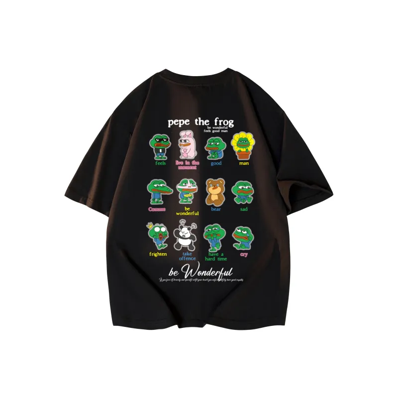 Pepe The Frog Short Sleeved T Shirts Unisex-0