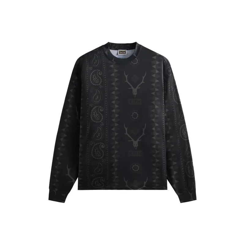 KITH X South2 West8 Columbia Paisley Stripe Terminal Tackle Long Sleeve-0