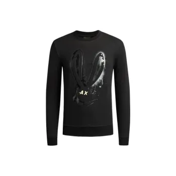 ARMANI EXCHANGE Year Of The Rabbit Sweatshirts Men Black