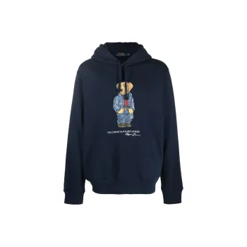 Polo Ralph Lauren Bear Printed Drawstring Hoodie