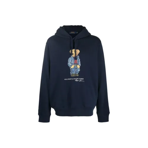 Polo Ralph Lauren Bear Printed Drawstring Hoodie