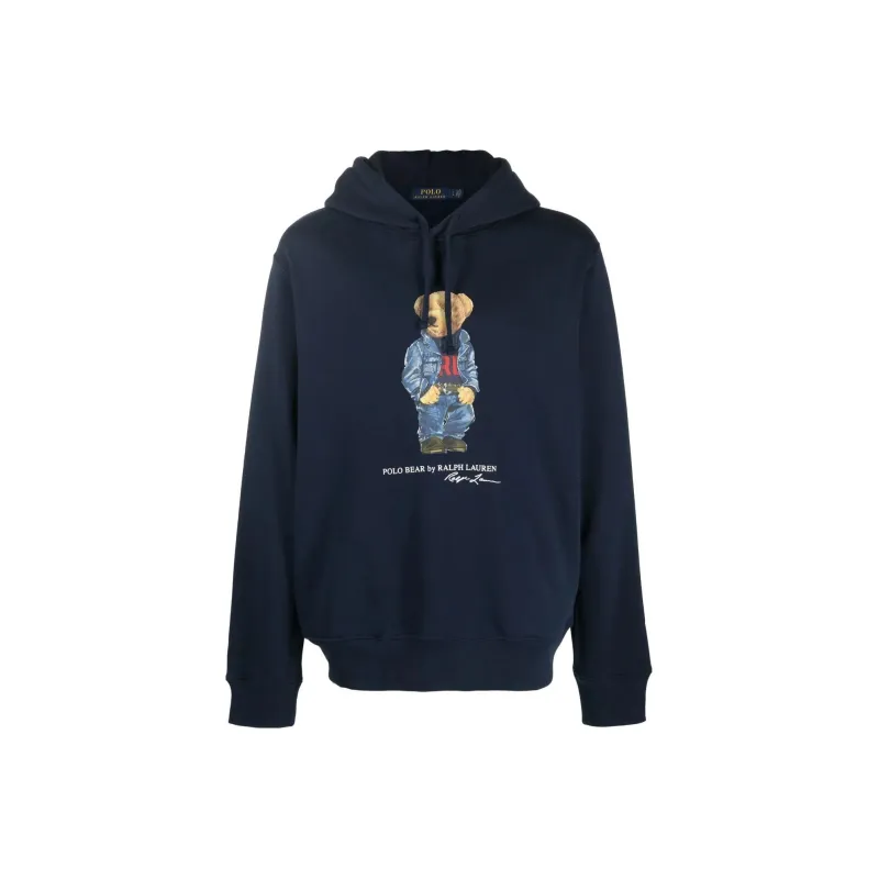Polo Ralph Lauren Bear Printed Drawstring Hoodie-0
