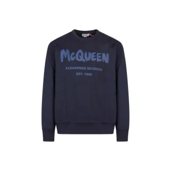 Alexander McQueen Graffiti Logo print Sweatshirt