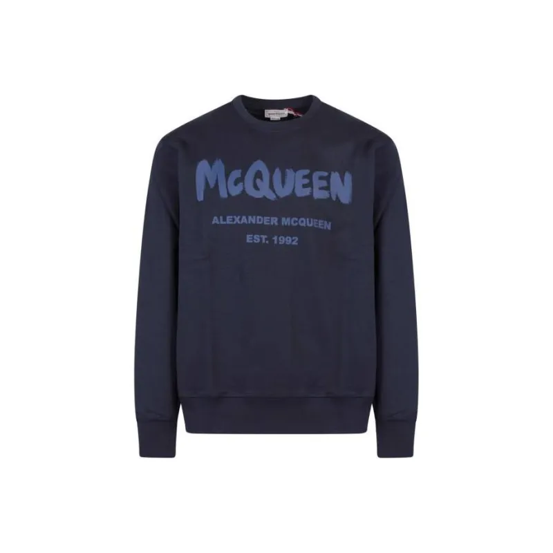 Alexander McQueen Graffiti Logo print Sweatshirt-0
