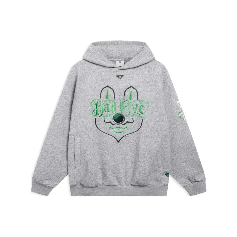 LiNing Badfive Sweatshirt Unisex Heather Gray-0