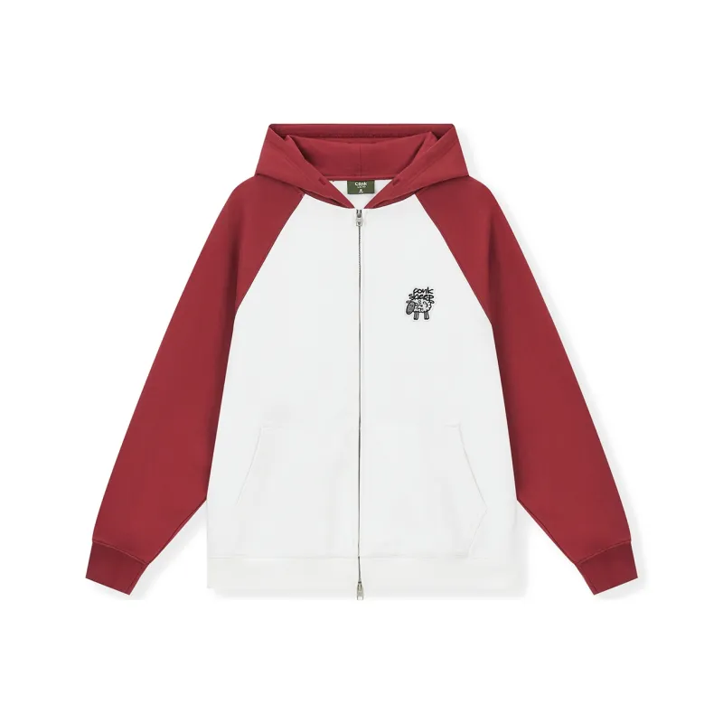 CONKLAB Hooded Loose Fit Cardigan Sweatshirt Unisex-9