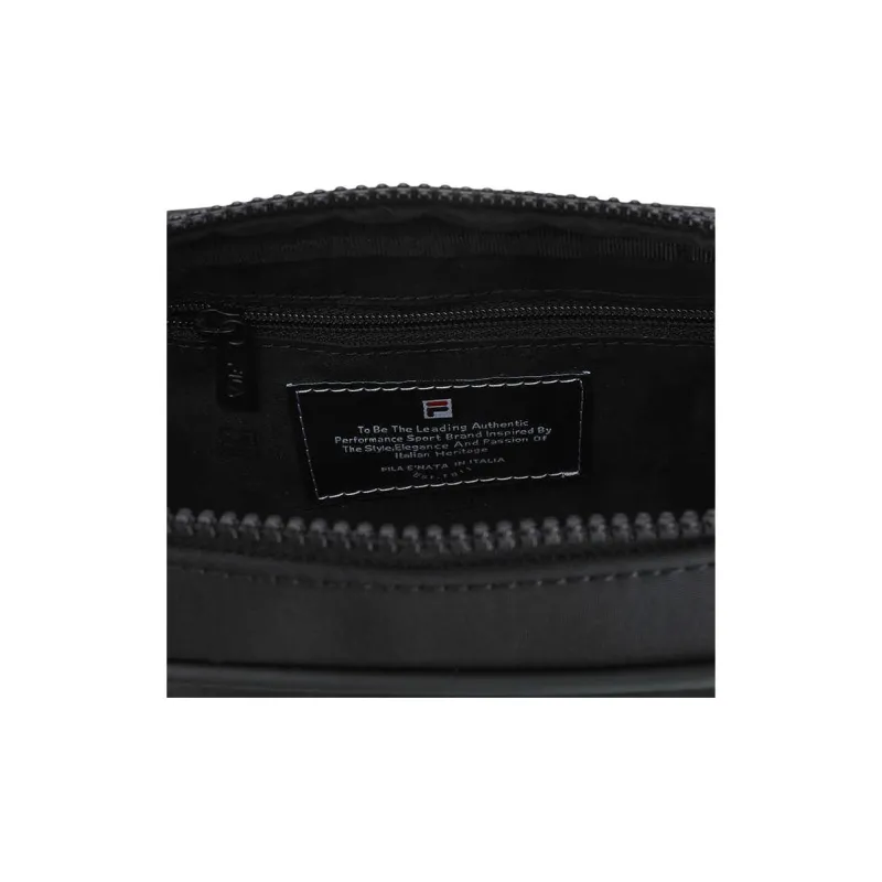 FILA Fabric Shoulder Bag, Crossbody Bag Mini Men's Black-5