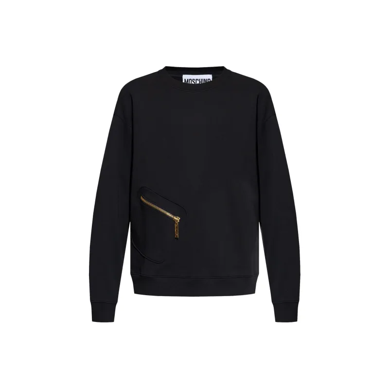 MOSCHINO Zip Pocket Crewneck Sweatshirt-0