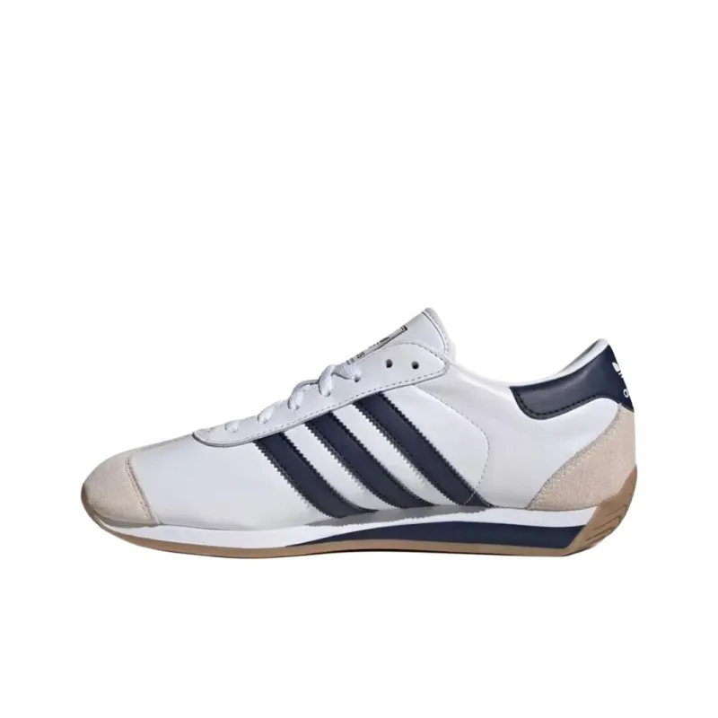 Adidas Originals Country 2 Abrasion Resistant Slip Resistant Low Top Casual Shoes Men's White-2