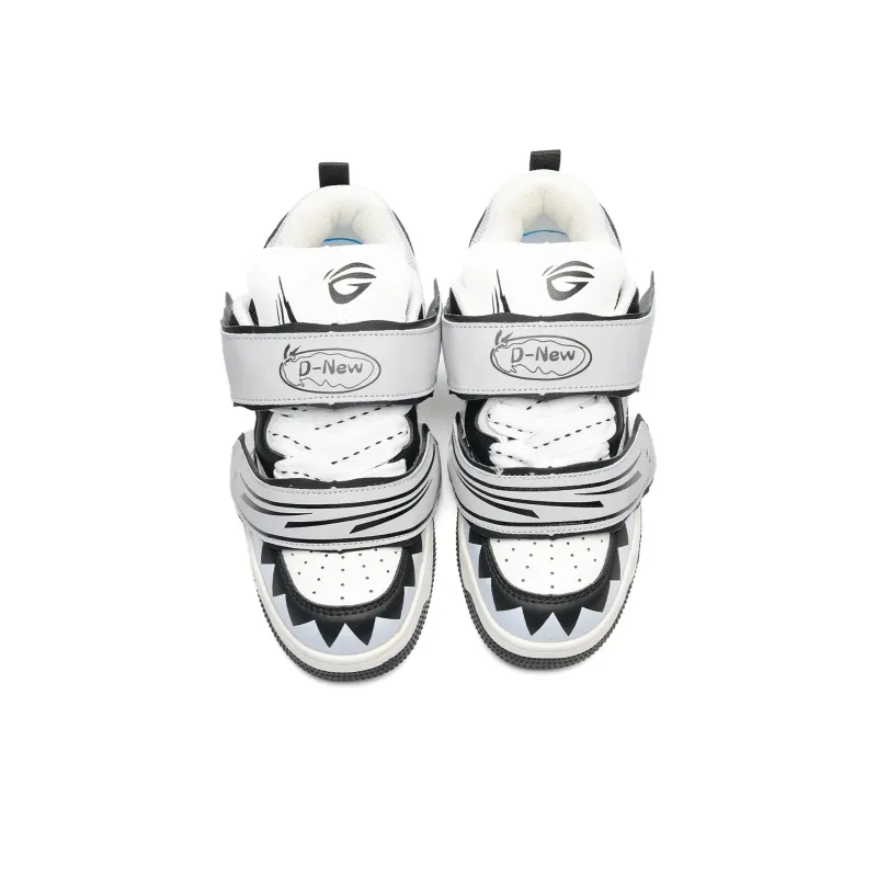 Circle Small Coverage Wear Resistant Lightweight Low Top Skateboard Shoes Unisex-15