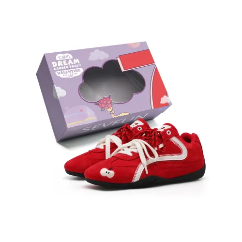 7 SEVFUN Slip Resistant Low Top Casual Shoes Unisex Red Apple