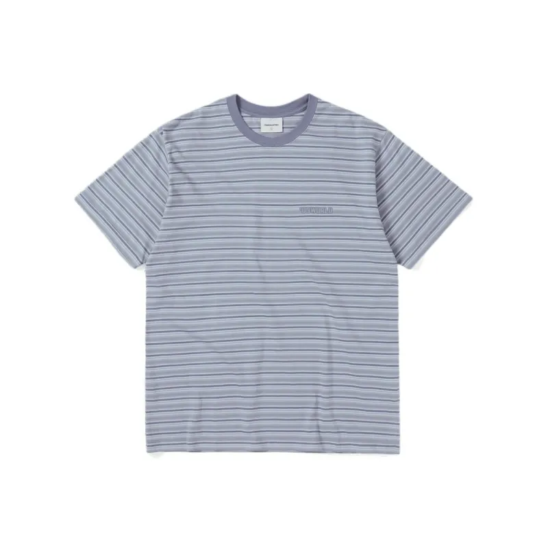 Thisisneverthat FW24 '09World Striped Tee T Shirt Unisex Purple-0