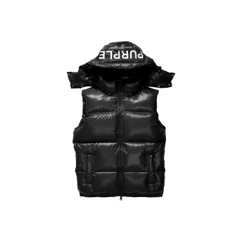 PURPLE BRAND Nylon Puffer Vest