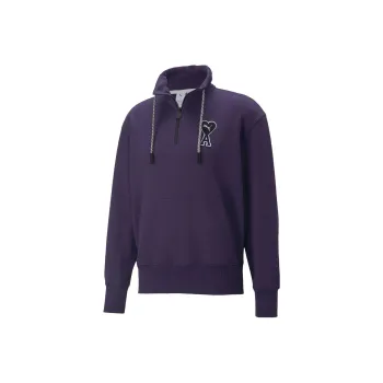 AMIPARIS X Ami Half Zip Sweatshirt
