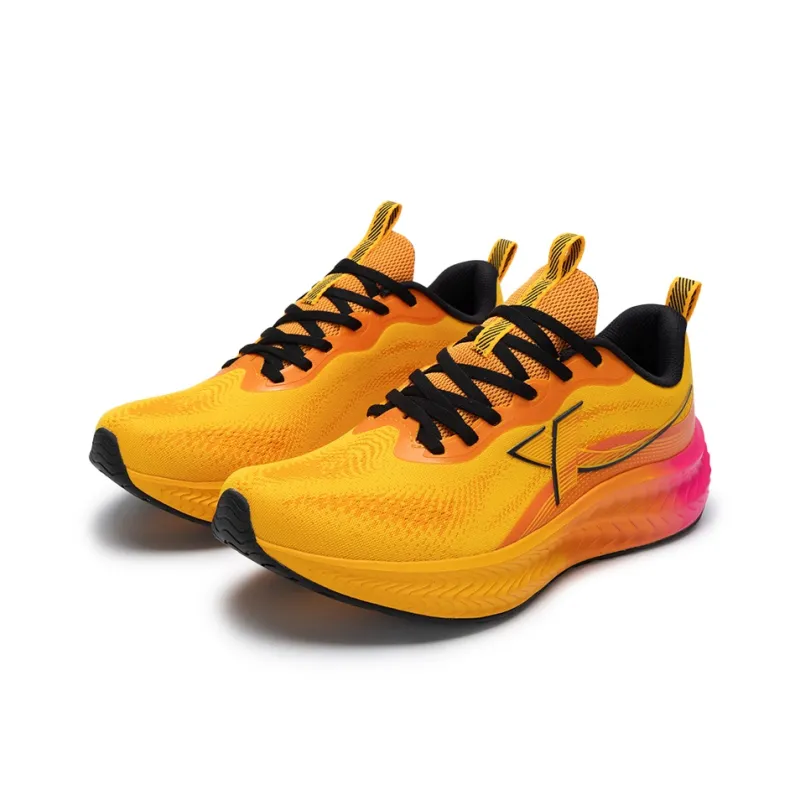 XTEP Slip Resistant, Abrasion Resistant, Breathable Low Top Casual Running Shoes Men's Orange Yellow-2