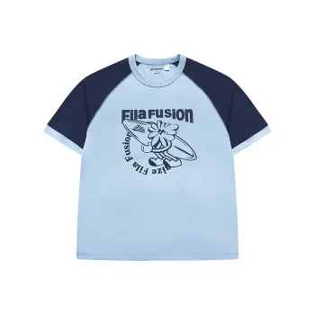 FILA FUSION T Shirts Men Tide Blue