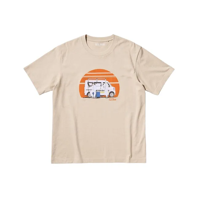 UNIQLO T Shirts Unisex Beige-0