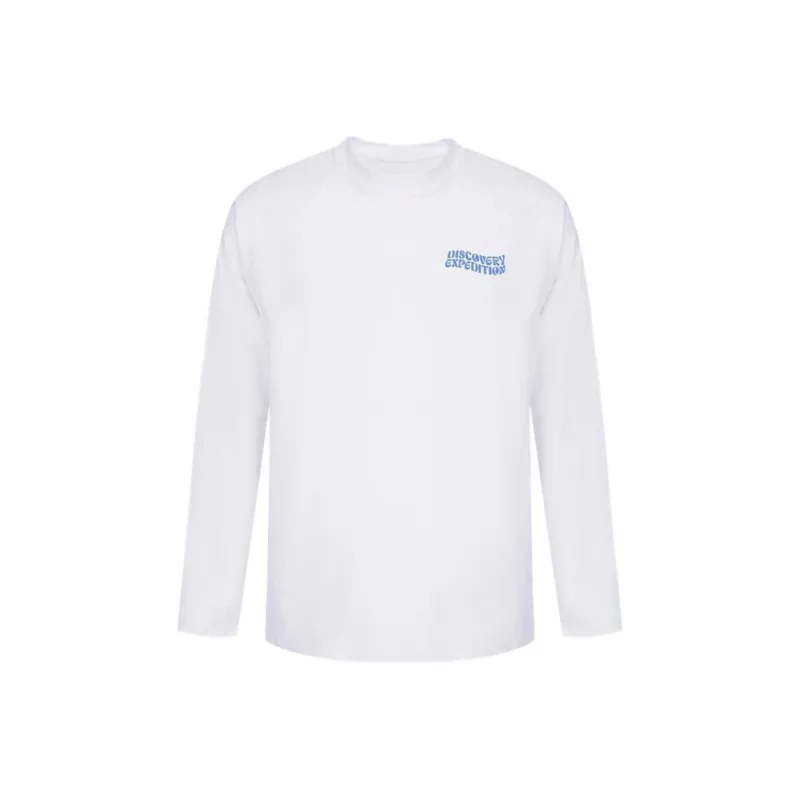 Discovery Expedition Essential Logo Rashguard T-Shirt Unisex Gray White-0
