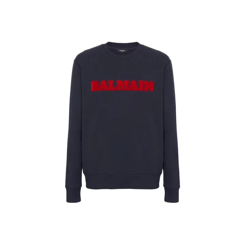 BALMAIN Sweatshirts Men Blue-0