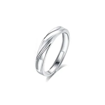 Lao Feng Xiang Natural Processed 999 Fine Silver Rings Unisex