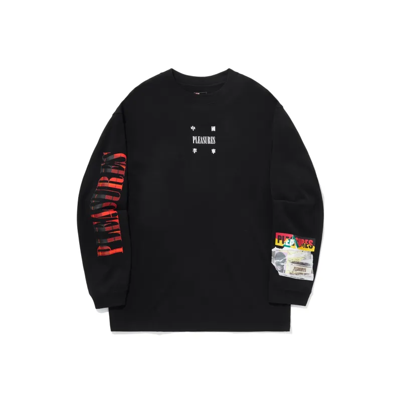 LiNing x PLEASURES T Shirt Unisex Black-0