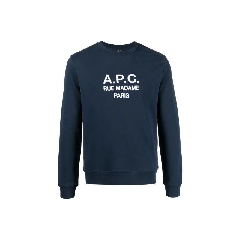 A.P.C Logo Printed Crewneck Sweatshirt-0