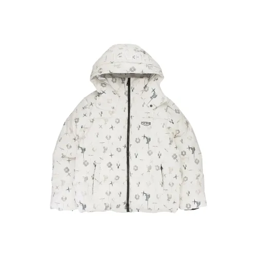 PURPLE BRAND Printed Corduroy Aop Puffer Jacket