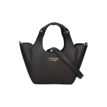 GUESS Artificial Leather Combo Bag, One Shoulder Handbag Women's Black