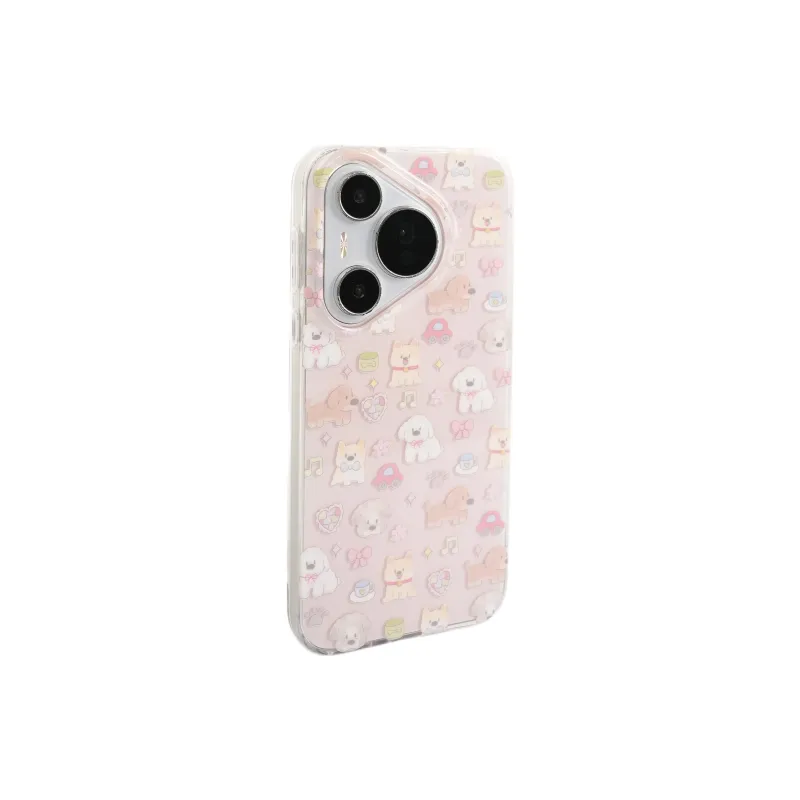 Wei Xin Acrylic Material Car Floral Puppy Stand Phone Cases Compatibility Huawei Mate 70/60/50 Pro/Pura 70/70 Pro+-5