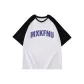 White Body with Black Sleeves[Blue Text]
