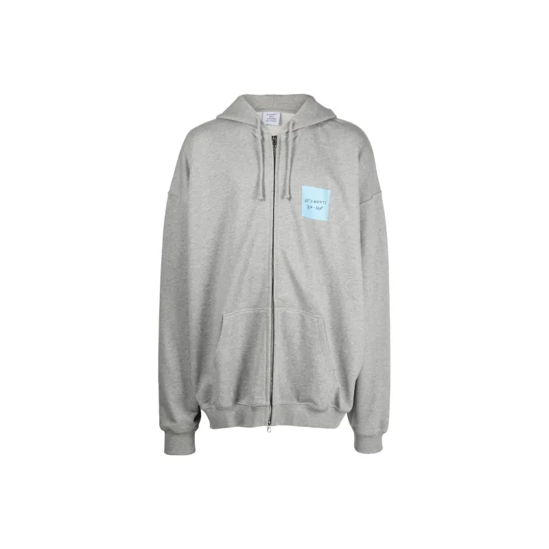 Vetements Logo print Zip up Hoodie-0