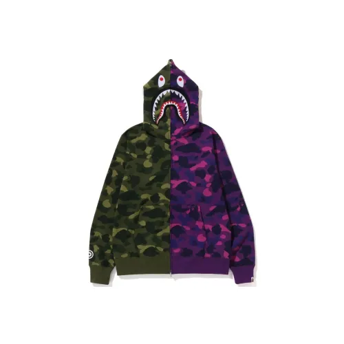 A BATHING APE Color Camo Shark Full Zip Hoodie FW22