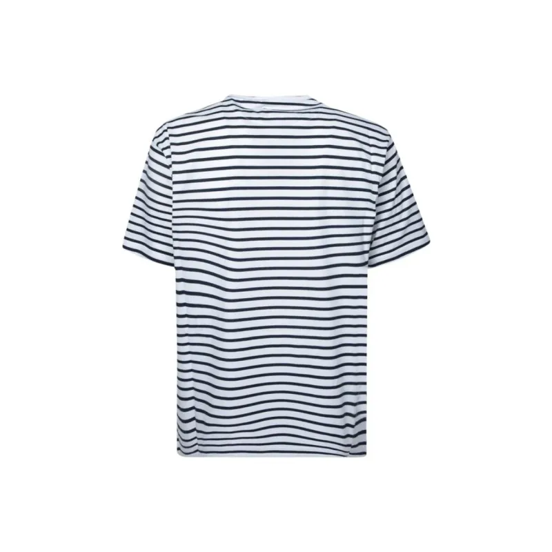 PRADA Logo Embroidered Striped T Shirt-1
