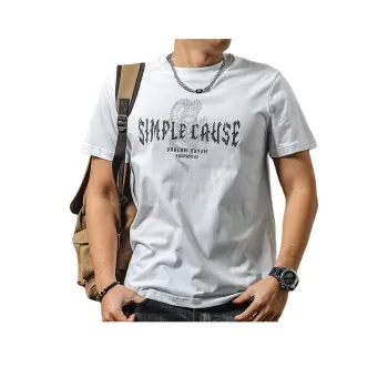 Seasonal Words T-Shirts Men White