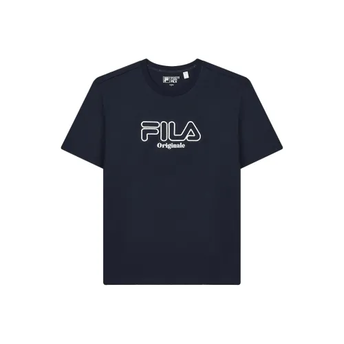 FILA T Shirts Men Secret Mirror Blue