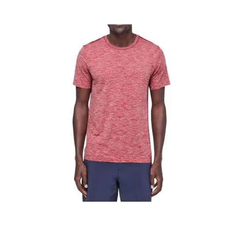 Lululemon Metal Vent Tech Collection Surge Collection T-Shirt Men's Red White