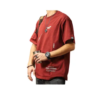 Seasonal Words T Shirt Men's Brown Red