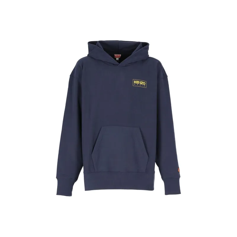 KENZO Logo Printed Pouch Pocket Hoodie-0
