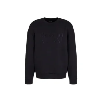 GIORGIO ARMANI Logo Embroidered Crewneck Sweatshirt