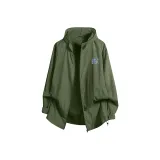 [Cooling Sensation Sun Protection]Army Green (B Frozen Mountain Chest Logo)