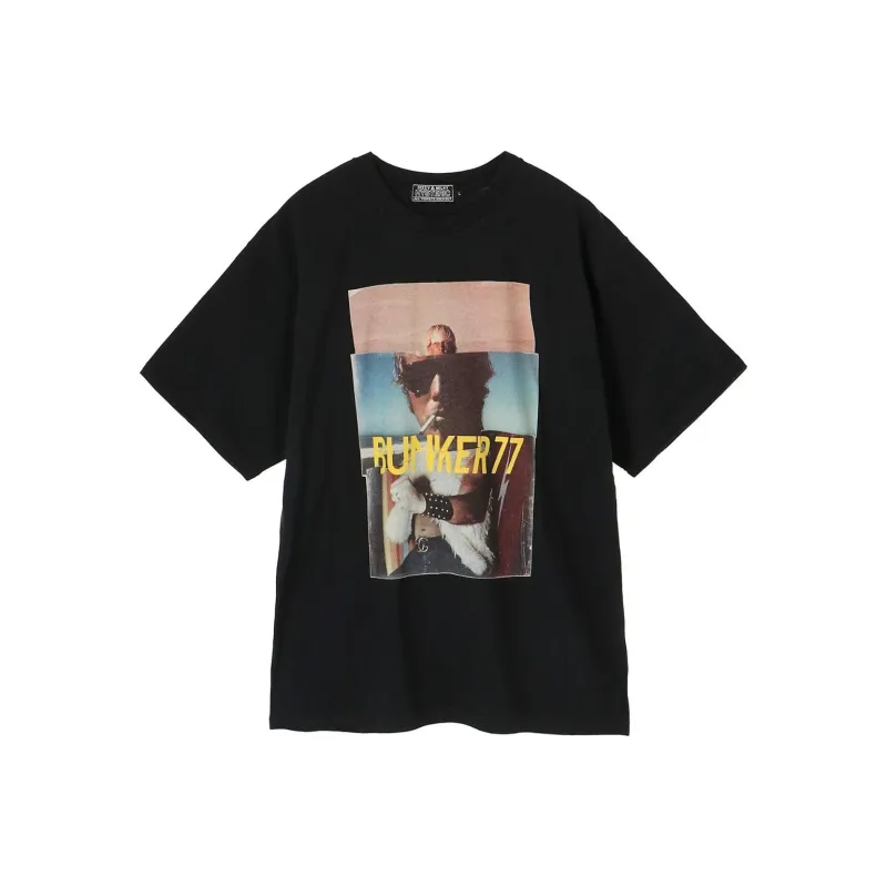 HYSTERIC GLAMOUR x BUNKER 77 T Shirt Men's Black-0