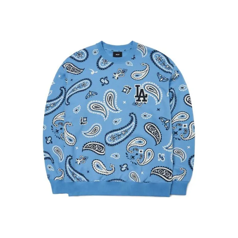 MLB New York Yankees Sweatshirt Unisex Sky Blue-0
