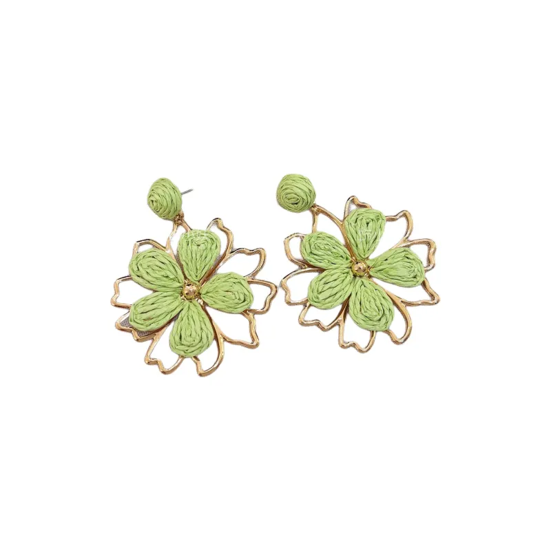 Peach Tea Alloy Earrings Women's-6
