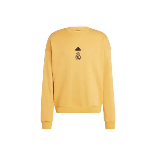 Adidas Real Madrid Sweatshirts Men Yellow