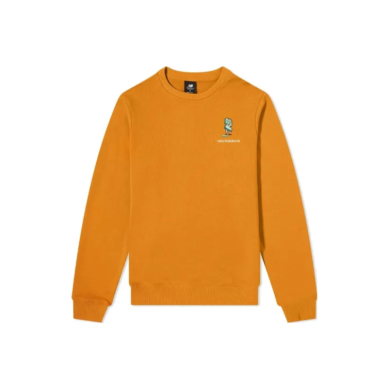 New Balance Sweatshirts Men Madras Orange-0