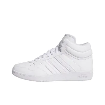 Adidas Hoops 4.0 Anti Slip Wear Resistant Mid Top Skateboard Shoes Unisex White