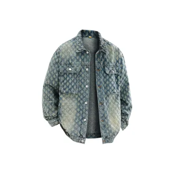 BOTH PLAY Denim Jacket Unisex Yellow Mud