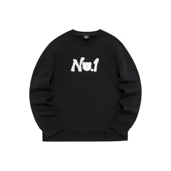 Erke Battery Panda Series Sweatshirts Men Jet Black