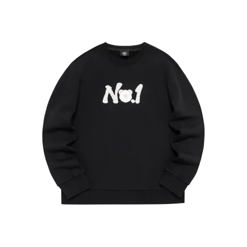 Erke Battery Panda Series Sweatshirts Men Jet Black
